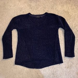 Navy blue chenille sweater